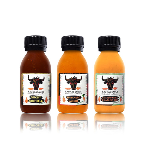 3 x 125ml Sauce set No.2